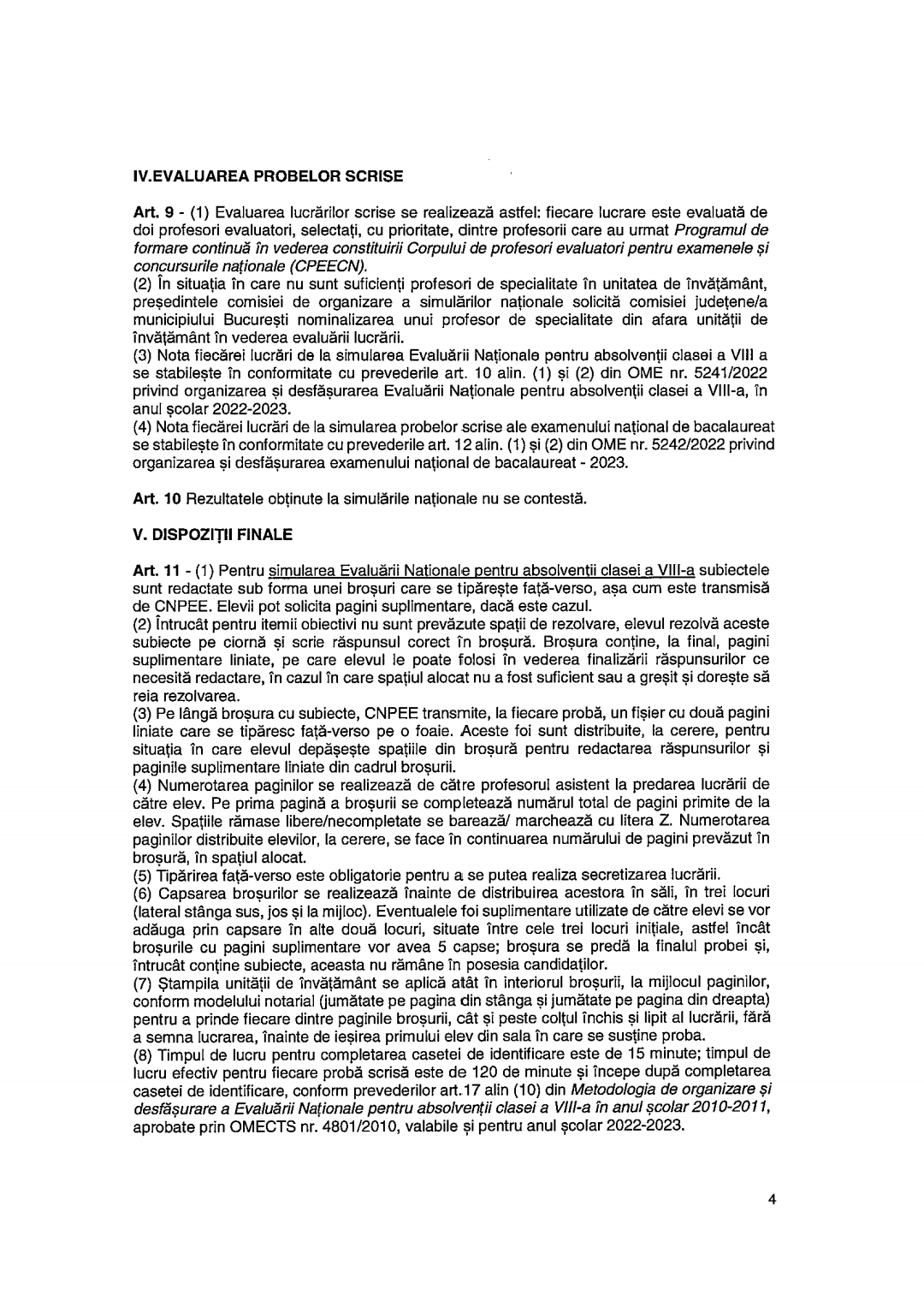 Procedura ME CNPEE nr229 SIMULARI ENVIII BAC 2022 2023PDF 230317 140610 4